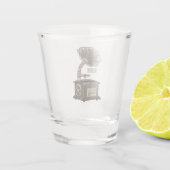 Verre A Shot Tourne-disque dessin animé (Dos)