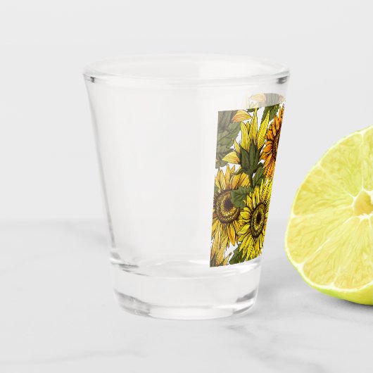 Verre A Shot Tournesol à main (Gauche)