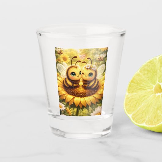Verre A Shot Tournesol BEE Mine (Devant)