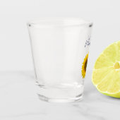 Verre A Shot Tournesol jaune personnalisé (Gauche)
