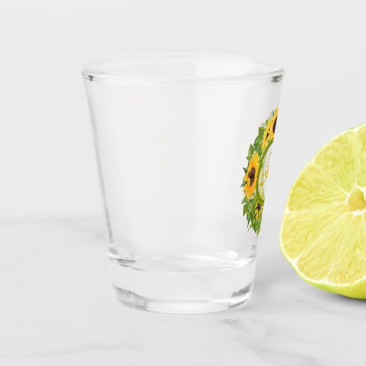 Verre A Shot Tournesol monogramme (Gauche)