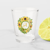 Verre A Shot Tournesol monogramme (Devant)