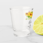 Verre A Shot Tournesol Vert Floral Bachelorette Party (Gauche)