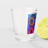 Verre A Shot Tournesols colorés Abstraits #338 - (Gauche)