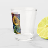 Verre A Shot Tournesols multicolores #4 - (Droite)