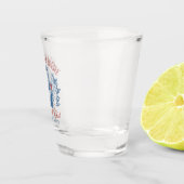 Verre A Shot Tout American Red White et Boujee (Droite)