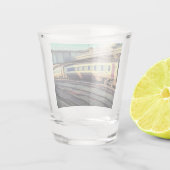 Verre A Shot Train beige et marron (Dos)