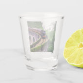 Verre A Shot Train de locomotives sur le pont (Dos)