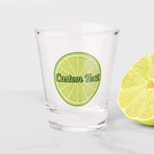 Verre A Shot Tranches de chaux (Devant)