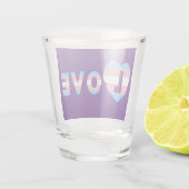 Verre A Shot Trans LOVE (Dos)