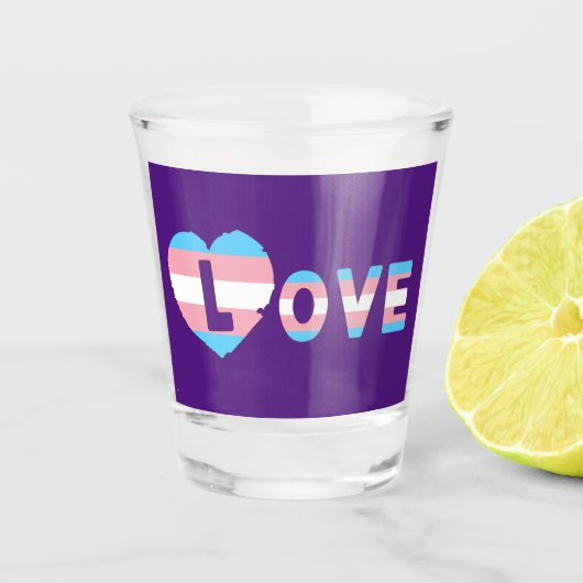 Verre A Shot Trans LOVE (Devant)