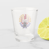 Verre à Shot Transparent – Drapeau Polynésien 🇵🇫 (Dos)