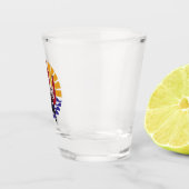 Verre à Shot Transparent – Drapeau Polynésien 🇵🇫 (Droite)