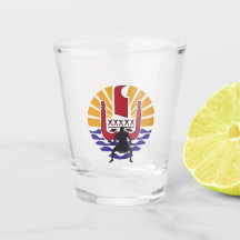 Verre à Shot Transparent – Drapeau Polynésien 🇵🇫