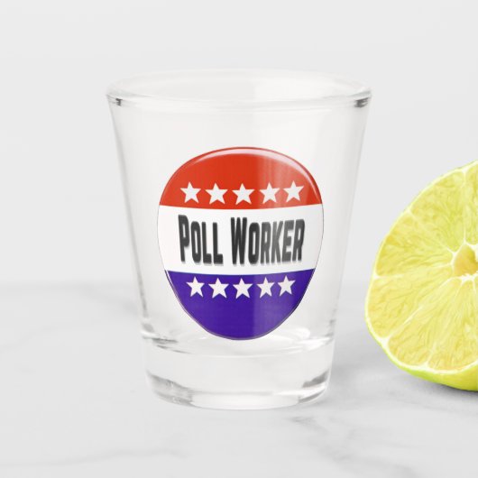 Verre A Shot Travailleur de sondage (Devant)