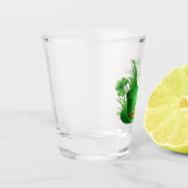 Verre A Shot Trèfle vert avec Leprachaun (Gauche)