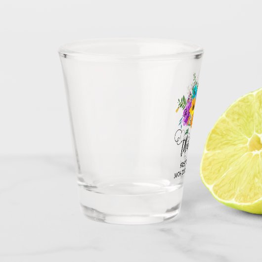 Verre A Shot Trente' Bright & Bold Floral 30e anniversaire (Gauche)