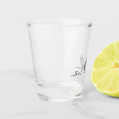 Verre A Shot Triathlon. Natation, cyclisme et course. (Gauche)