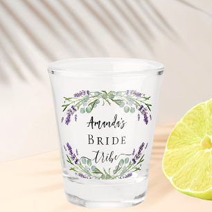 Verre A Shot Tribu de mariée lavande eucalyptus verdure mariage