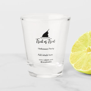 Verre A Shot Trick ou traiter Halloween partie noir détails cas