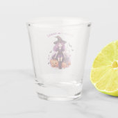 Verre A Shot Trick ou traiter la sorcière violette Citrouilles (Dos)