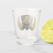 Verre A Shot Trinacria sicilien en or votre texte (Dos)
