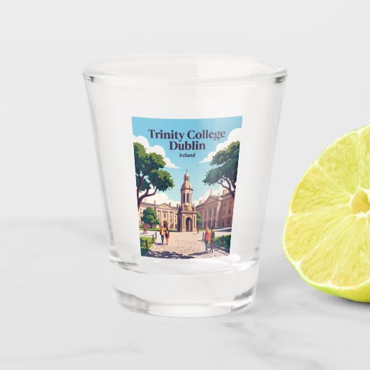 Verre A Shot Trinity College Dublin Irlande (Devant)