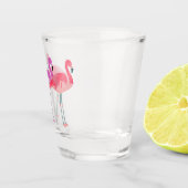 Verre A Shot Trois Flamants roses (Droite)