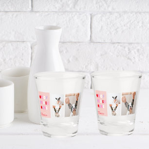 Verre A Shot Trois photos de collection   Cadeau Valentines de 