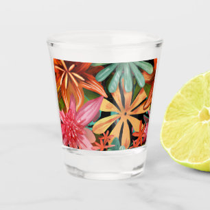 Verre A Shot tropical/hawaïen/floral/fleur
