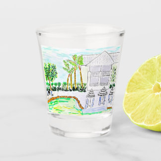 Verre A Shot Tropical Poolsde Shot Glass par Ariella & Lily
