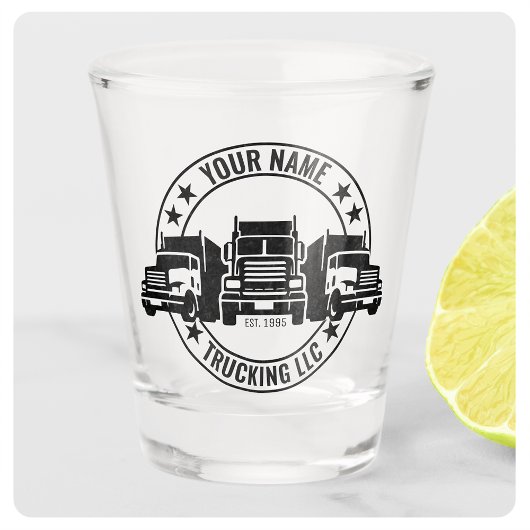 Verre A Shot Trucker personnalisé Big Rig Semi Camion Camion