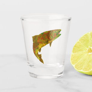 Verre A Shot Truite arc-en-ciel feuille Aspen 6