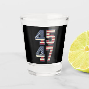 Verre A Shot Trump 2024 Président 45 47 Amérique États-Unis Vin