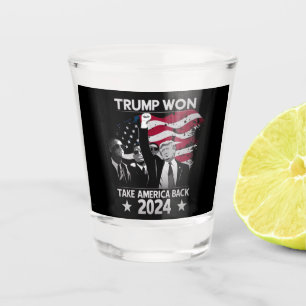 Verre A Shot Trump a encore gagné, reprenons l'Amérique 2024