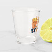 Verre A Shot Trump Fête des pères drôle (Gauche)