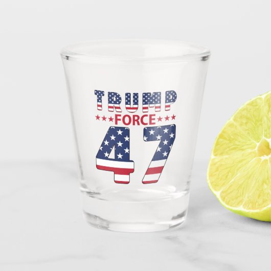 Verre A Shot Trump Force 47 (Devant)