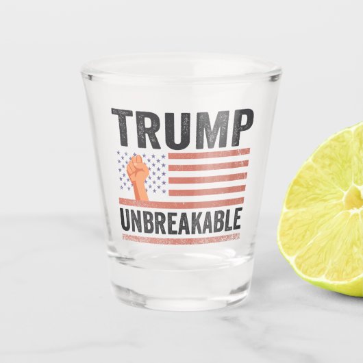 Verre A Shot Trump : un président Trump indestructible, le drap (Devant)