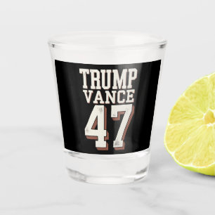 Verre A Shot Trump Vance Président Vintage Trump Gagne