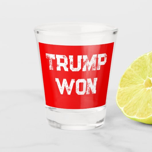 VERRE A SHOT TRUMP WON (Devant)