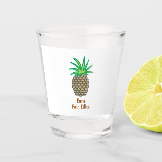 Verre A Shot Tueur de douleur au rhum d'ananas> (Devant)