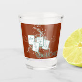 Verre A Shot tuiles et tourbillons de mahjong (Devant)