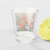 Verre A Shot Tulipes orange vif dans le parc (Dos)