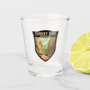 Verre A Shot Turquie Run State Park Indiana Travel Art Vintage