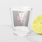 Verre A Shot Tuxedo de mariage personnalisé pour le marié avec  (Dos)
