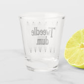 Verre A Shot TWEEDLE DUM célibataire argyle diamant (Dos)