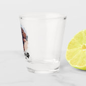 Verre A Shot Typographie Cool simple et moderne Nom et photo (Droite)