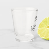 Verre A Shot Typographie gothique noire d'Halloween (Gauche)