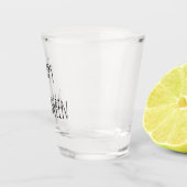 Verre A Shot Typographie gothique noire d'Halloween (Droite)