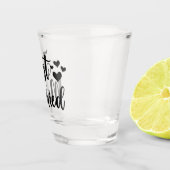 Verre A Shot Typographie juste mariée (Droite)
